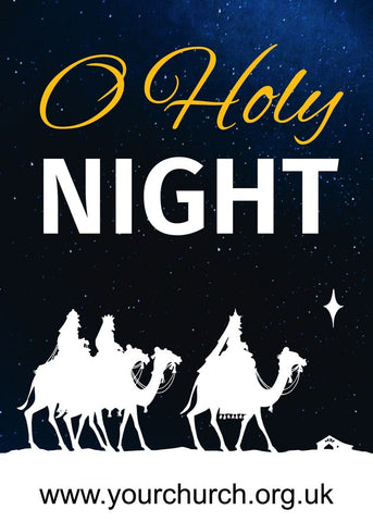 Christmas O Holy Night Large Format Event Poster - Portrait