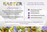 Easter Service Invitation Cards - Flower Fill