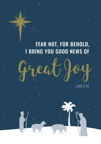"Good News of Great Joy" Customisable Christmas Card