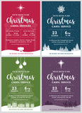 Christmas Carol Service Invitation Cards (A6)