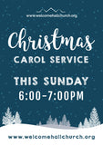 Christmas Carol Service Large Format Event Posters (Portrait)