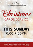 Christmas Carol Service Large Format Event Poster