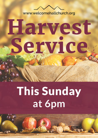 Harvest Service Large Format Event Poster