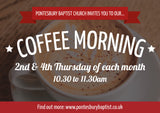 Coffee Morning Large Format Event Poster