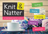 Knit & Natter Invitation Cards (A6)