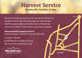 Harvest Service Invitation Cards (A6)